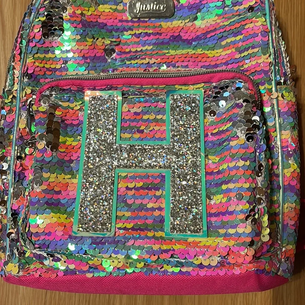 Justice Mini Flip Sequin H Backpack